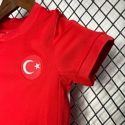 Kit reserva infantil da Turquia para a Eurocopa 2024-25