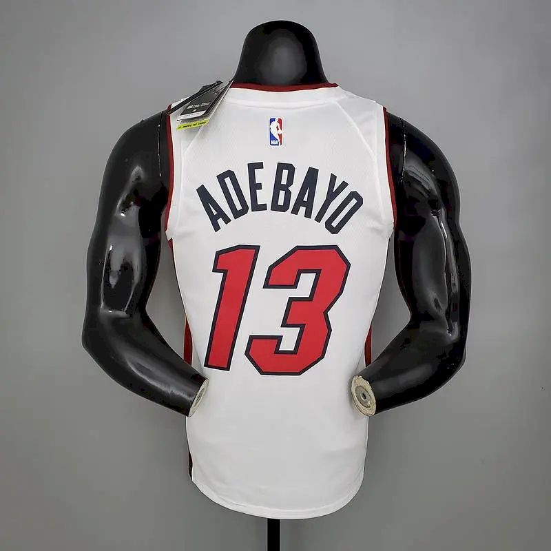 Camisa Bam Adebayo Branca Masculina 2020-21 Swingman Versão Jogador – Edição Associação