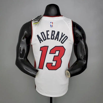 Camisa Bam Adebayo Branca Masculina 2020-21 Swingman Versão Jogador – Edição Associação