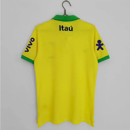 Camisa Polo Amarela Brasil 2022/23 para a Temporada