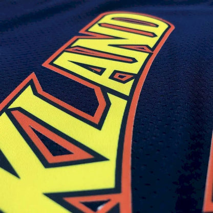 Camisa Swingman Stephen Curry 2020-21 Azul Marinho Masculina – Edição Cidade