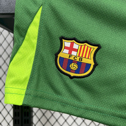 Barcelona 2025/26 Green Goalkeeper Kids Kit
