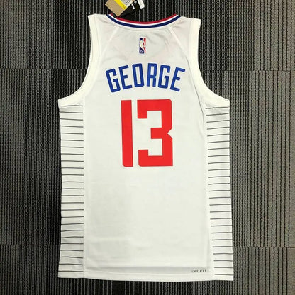 Camisa Paul George White Masculina – Edição de 75º Aniversário