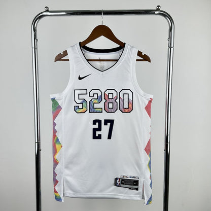 Denver Nuggets 2024/25 City Edition White Color MURRAY#27