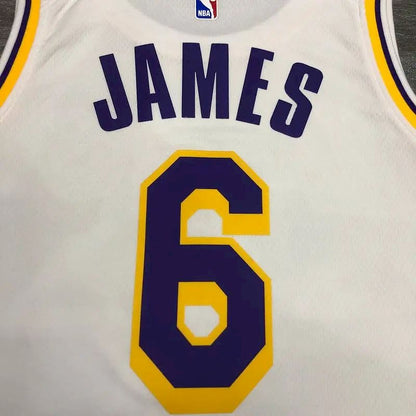 Camisa LeBron James Masculina 2020-21 Branca Versão Jogador – Edição Clássica Retrô
