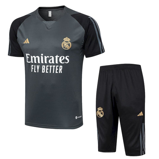 Camisa de treino adulto do Real Madrid 2023/24 + short 3/4 815