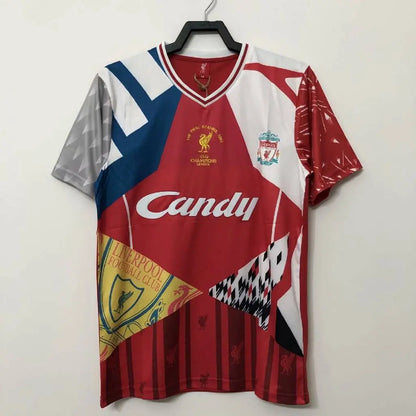 Camisa retrô comemorativa da final de Istambul do Liverpool 2005
