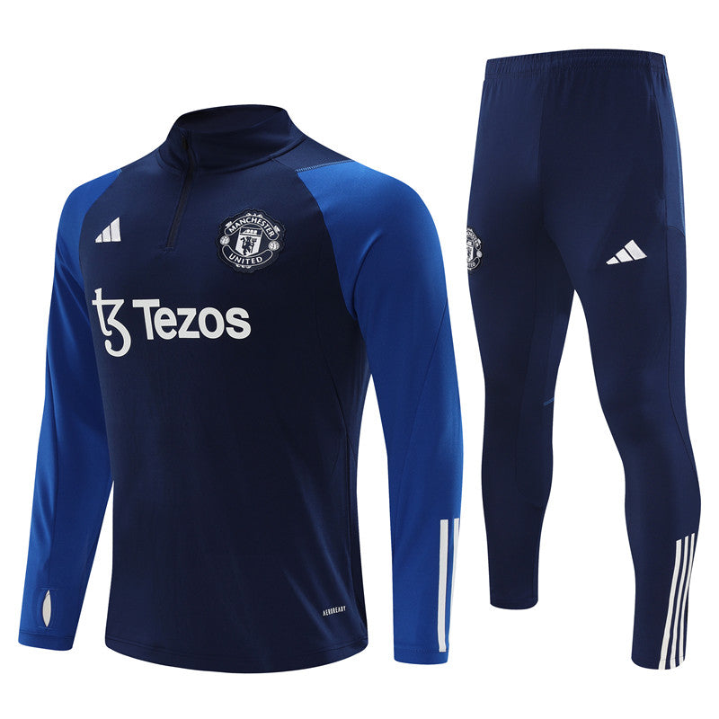 Suéter e calça adulto Manchester United 2023/24 com zíper 14001