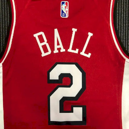 Camisa vermelha masculina Lonzo Ball Team – Edição City