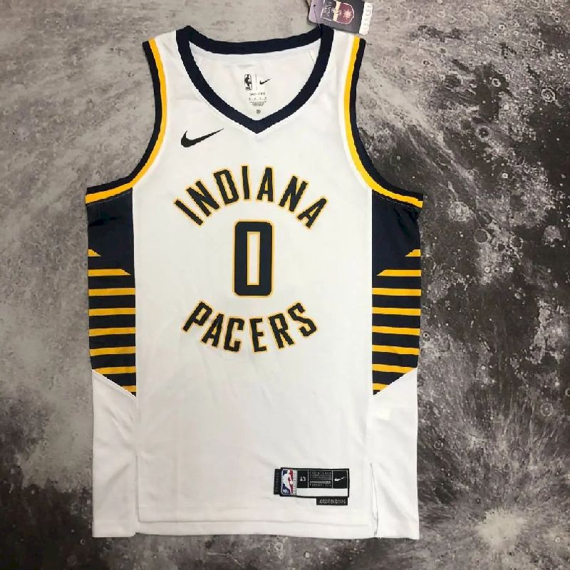Camisa masculina Tyrese Haliburton branca do time titular