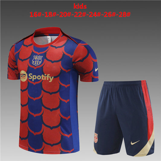 Barcelona 2024/25 Training Kids Jersey+Short 14001