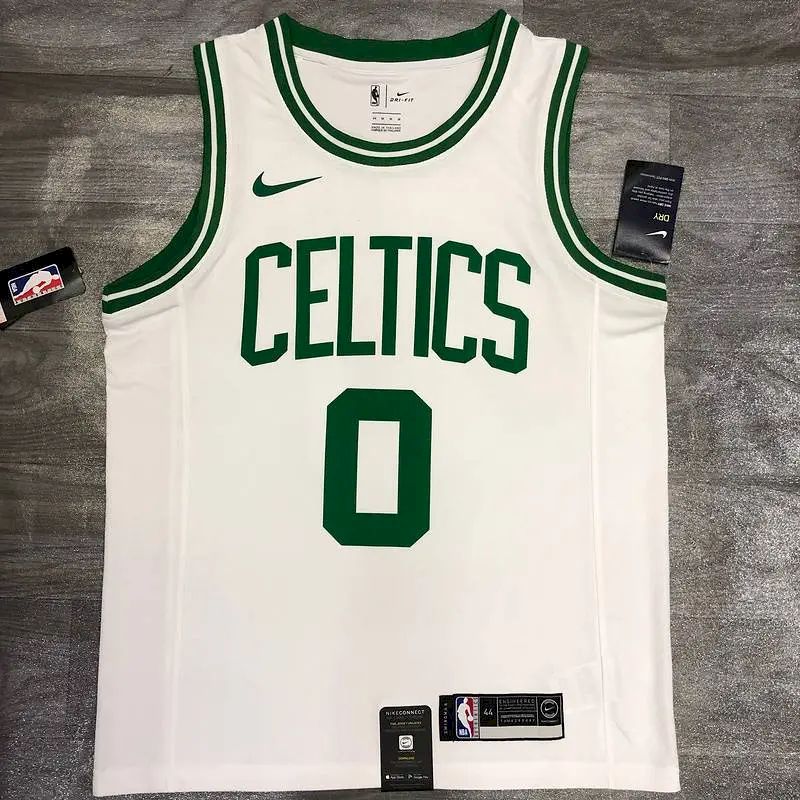 Camisa Jayson Tatum branca masculina versão jogador - edição associação
