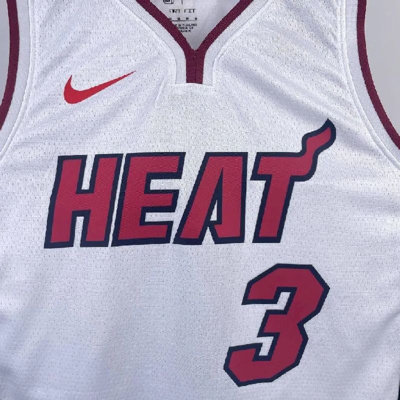 Camisa masculina Dwyane Wade branca da equipe