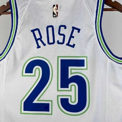 Camisa Derrick Rose Retro Masculina 2024 Branca