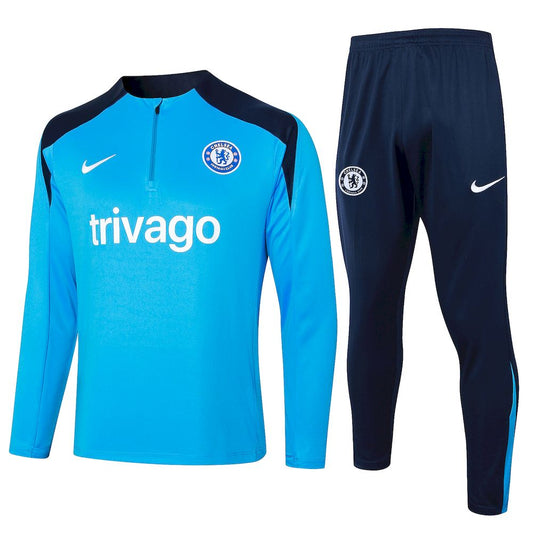 Suéter e calça Chelsea 2023/24 com zíper e meio zíper 815