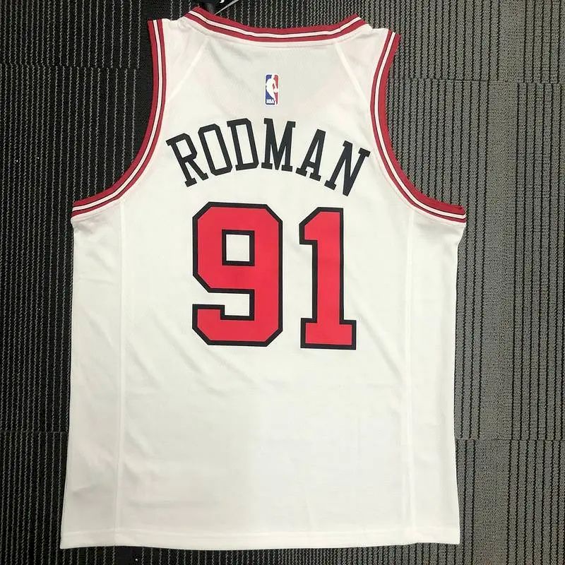 Camisa Swingman Masculina Branca Dennis Rodman – Edição Associação