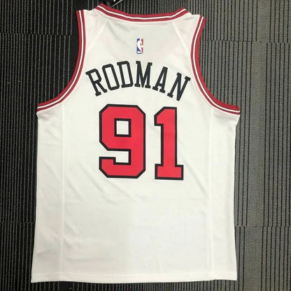 Camisa Swingman Masculina Branca Dennis Rodman – Edição Associação