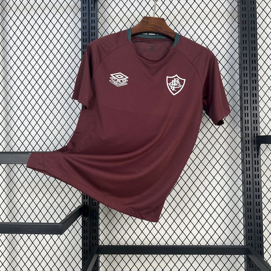 Camisa de treino pré-corrida do Fluminense 2025/26 marrom