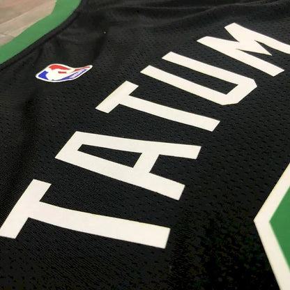 Camisa Masculina Jayson Tatum Preta 2020-21 Swingman Versão Jogador – Edição Statement
