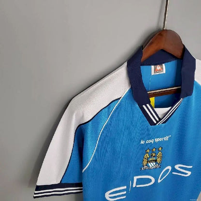 Camisa retrô do Manchester City 1999/01