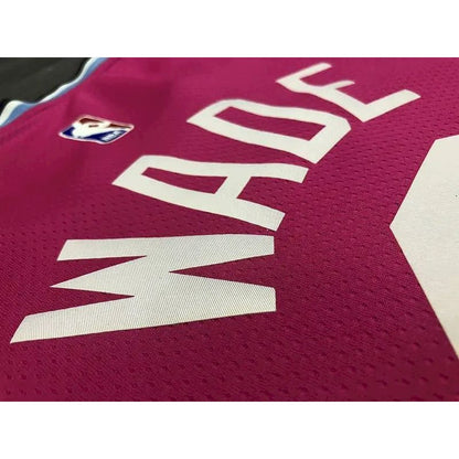 Camisa masculina Dwyane Wade rosa versão jogador – edição clássica retrô