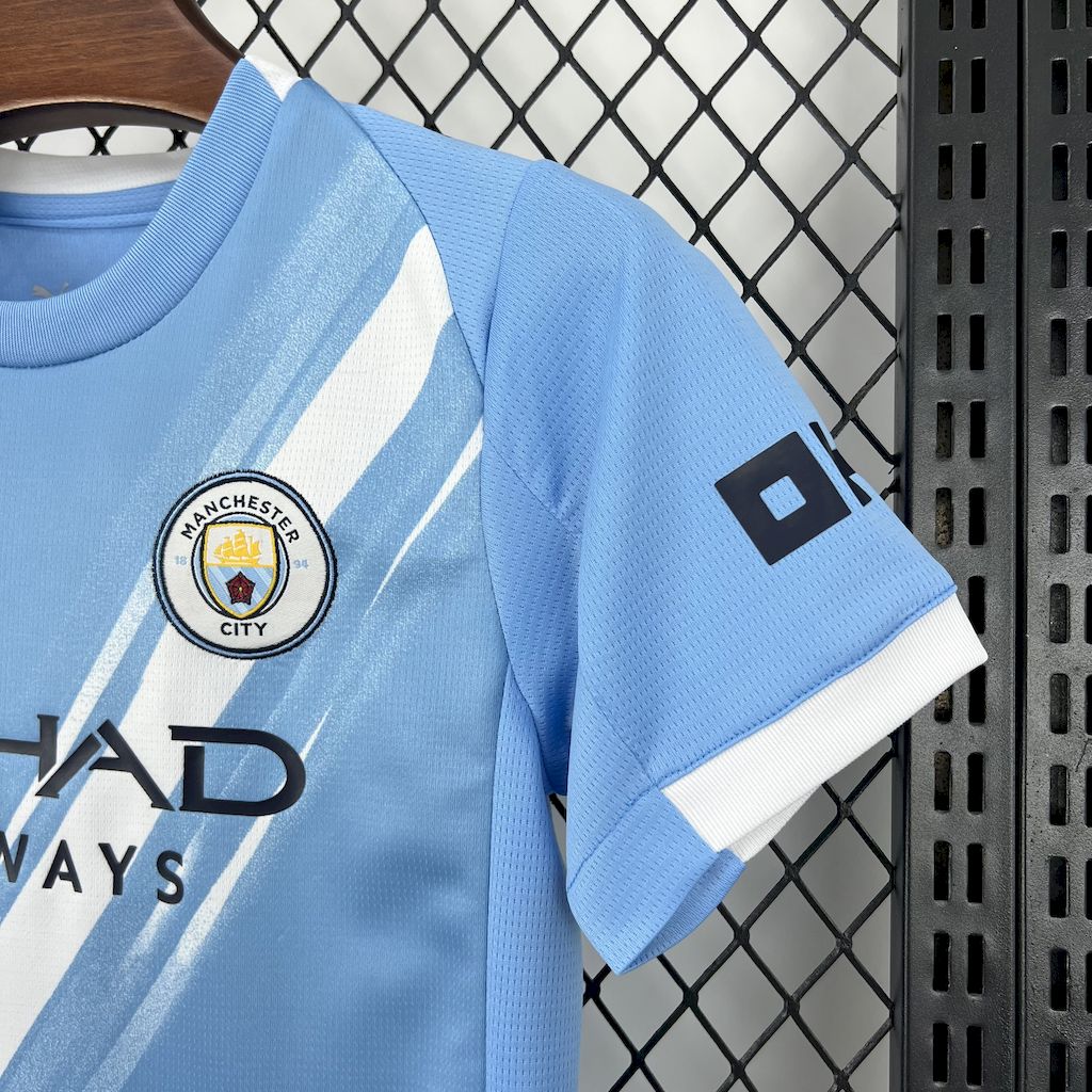 Kids Manchester City 2025/26 Home Kit