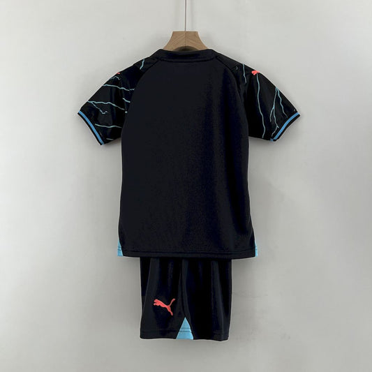 Terceiro uniforme infantil do Manchester City 2023/24