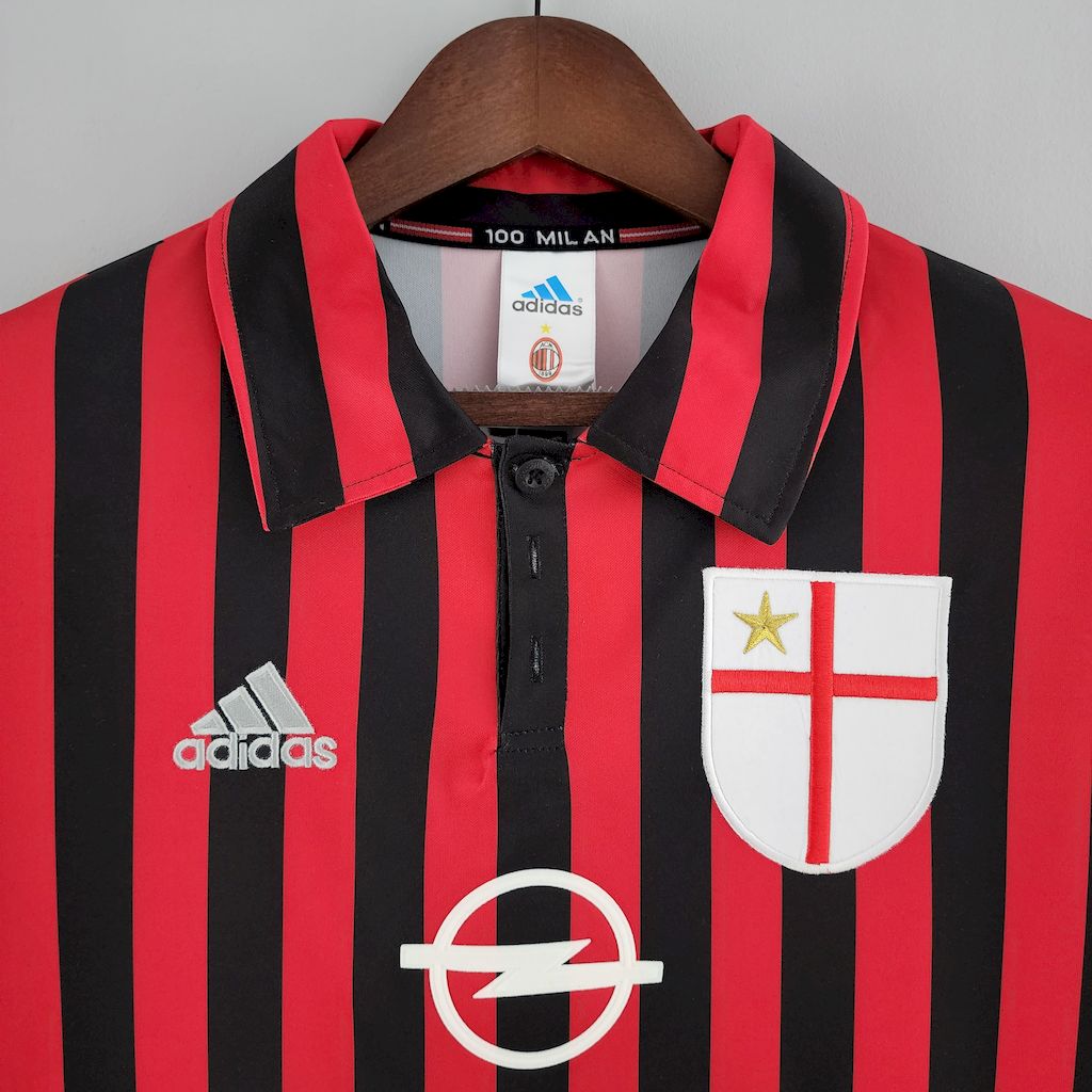 AC Milan 1999/00 Home Long Sleeves Retro Jersey