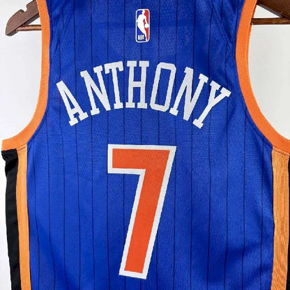 Camisa Carmelo Anthony Azul Masculina 2024 – Edição City