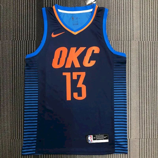 Camisa Paul George Swingman Masculina Azul Marinho – Edição Statement