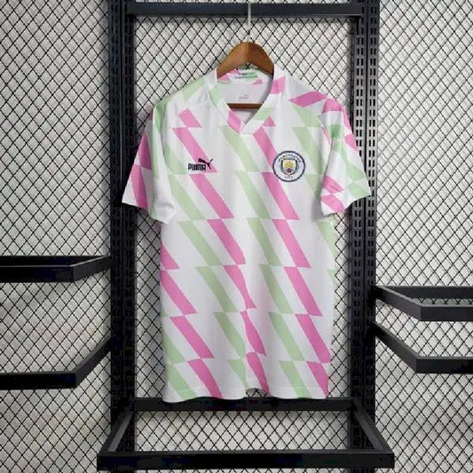 Camisa branca de treino pré-jogo do Manchester City 2023/24