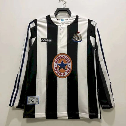 Camisa retrô de mangas compridas do Newcastle United 1995/97 Home