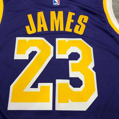 Camisa LeBron James Masculina Roxa Versão Jogador – Edição Clássica Retrô