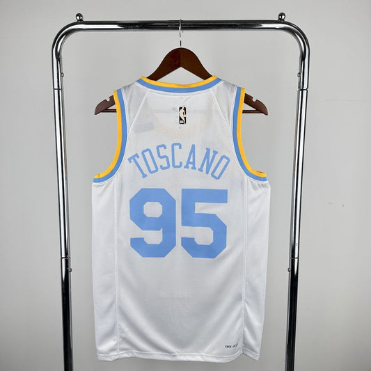 Camisa Los Angeles Lakers 2023/24 TOSCANO#95 Retro