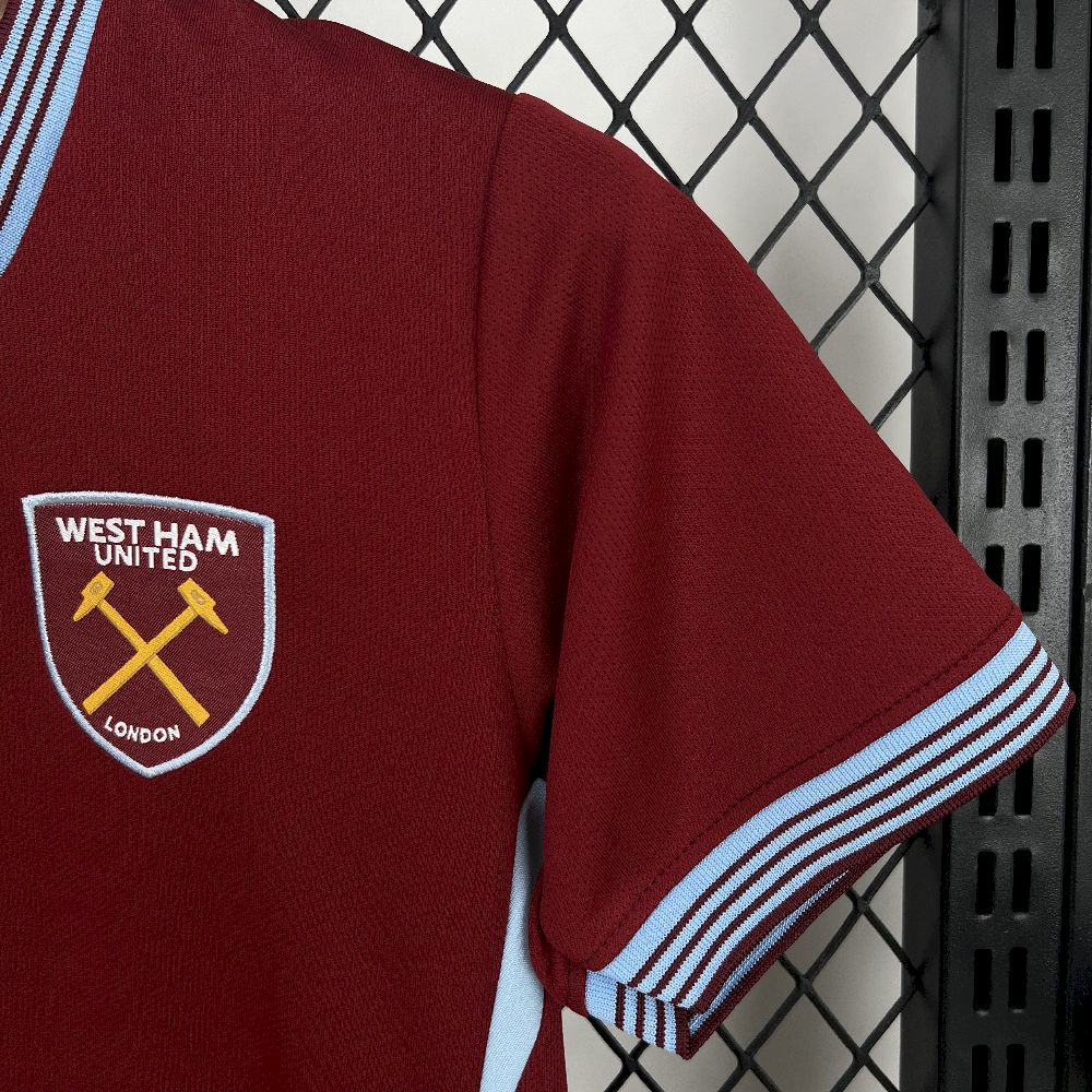West Ham United 2025/26 Home Jersey Kids Kit