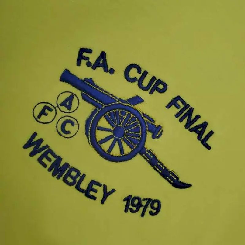 Camisa reserva retrô de manga comprida do Arsenal 1971/79