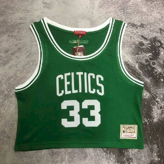 Women’s M&N Larry Bird Green Retro Jersey
