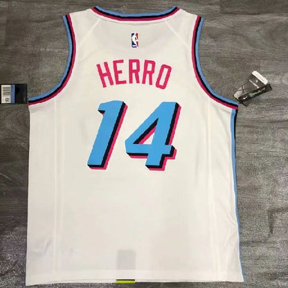 Camisa Tyler Herro Branca Masculina Versão Jogador