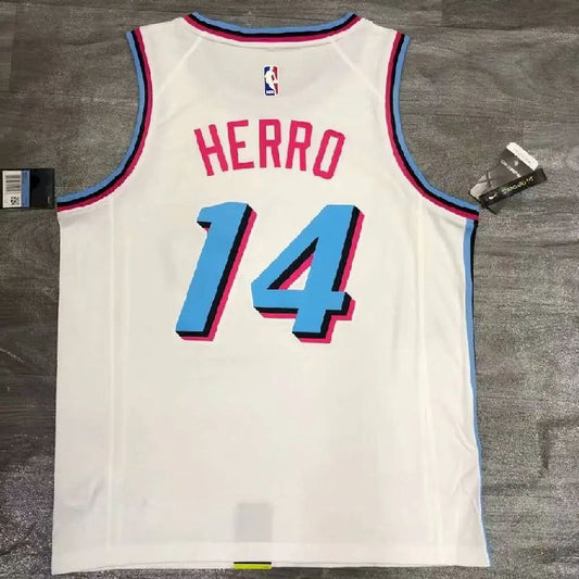 Camisa Tyler Herro Branca Masculina Versão Jogador