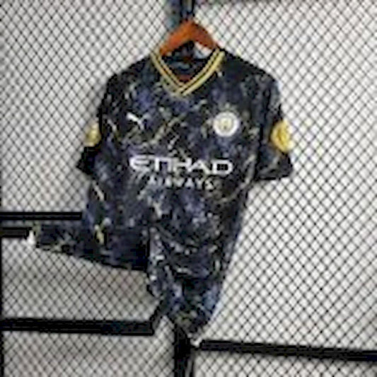 Camisa Manchester City 2023/24 Edição Especial Preta e Dourada