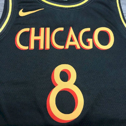Camisa Zach LaVine Preta Versão Jogador Masculina – Edição City