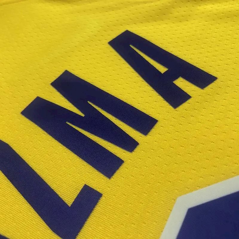 Men’s Kyle Kuzma Yellow Team Jersey – 75th Anniversary Edition
