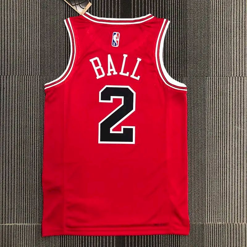Camisa masculina vermelha da Lonzo Ball Team – Edição de 75º aniversário