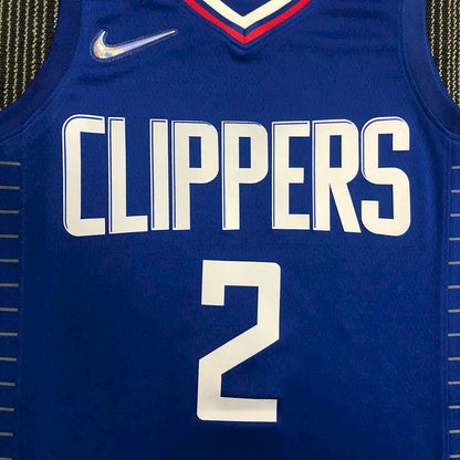 Camisa azul masculina do time Kawhi Leonard – Edição de 75º aniversário