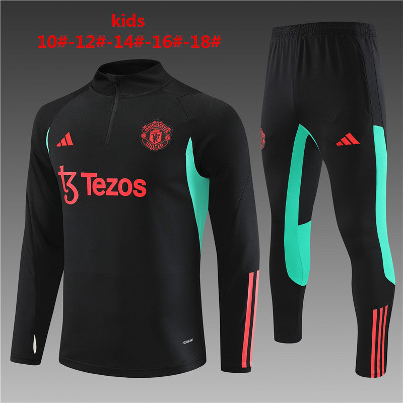Suéter e calça infantil com zíper médio Manchester United 2023/24 14001