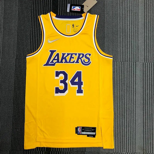 Camisa amarela masculina do time Shaquille O'Neal – Edição de 75º aniversário