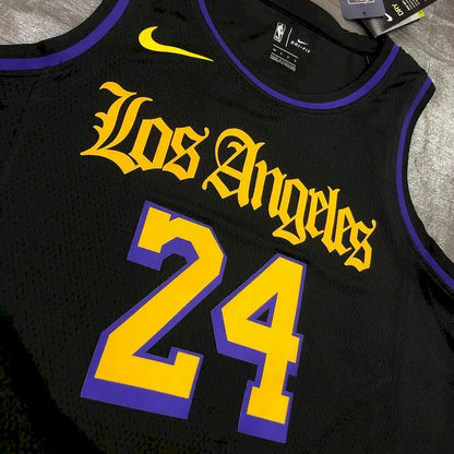 Camisa masculina Kobe Bryant 2020-21 preta versão Swingman – Noche Latina