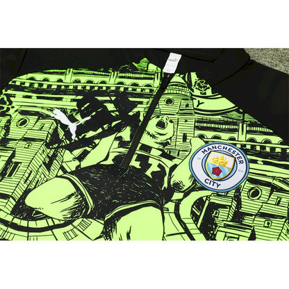 Suéter e calça Manchester City 2024/25 com zíper e meio zíper 14001