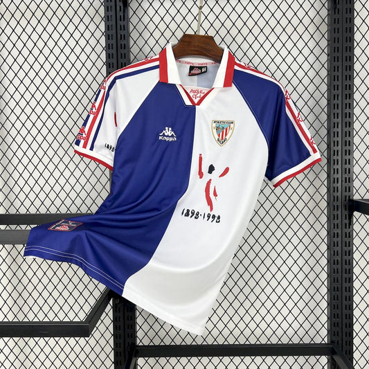 Camisa retrô dos patrocinadores do Athletic Bilbao 1997/98