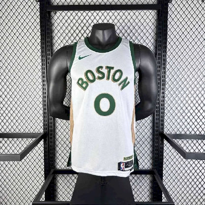 Camisa Jayson Tatum Branca Masculina 2024 – Edição Cidade